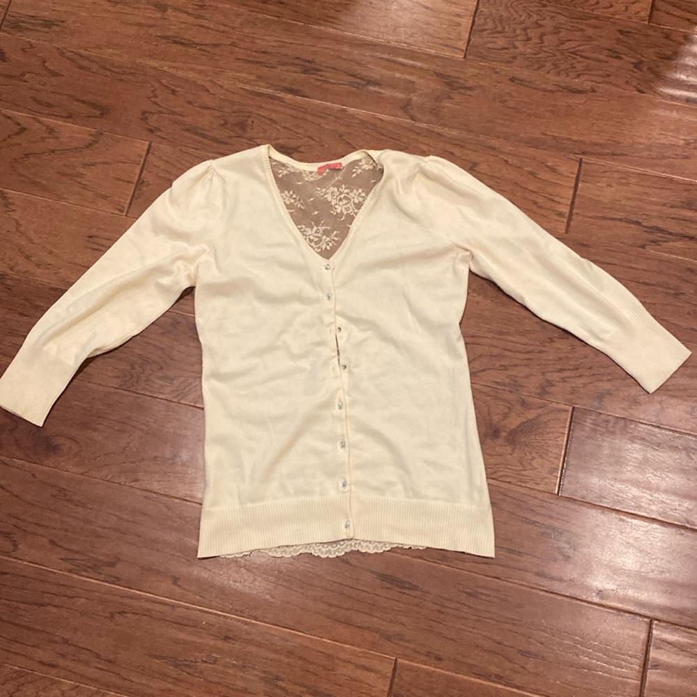 Pale Yellow Cardigan